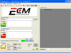 ECM TITANIUM 1.61 software and 18475 driver