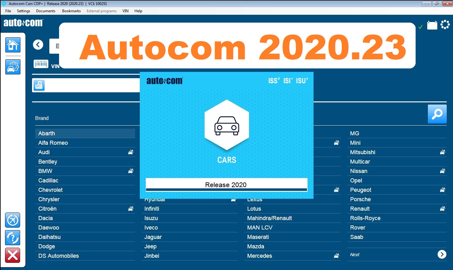 Autocom 2020.23 (Cars + Trucks) Software - native installation