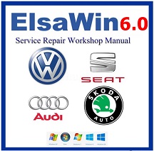ELSAWIN 6.0 2017 Audi Volkswagen Seat Skoda Service Repair Manual WINDOWS FULL