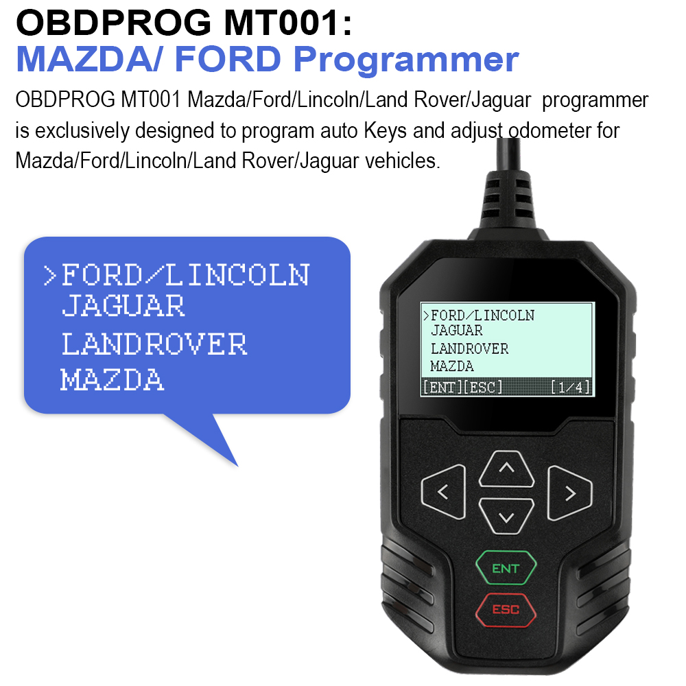 OBD Mileage Correction Tool for Mazda, FORD, Jaguar, Land