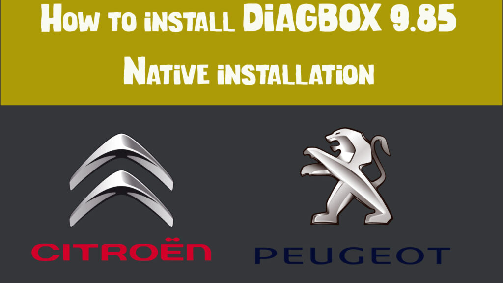 How to install Diagbox 9.85 (Native installation)