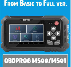 OBDPROG m500 or m501 update from BASIC to FULL version [2024 Updats]