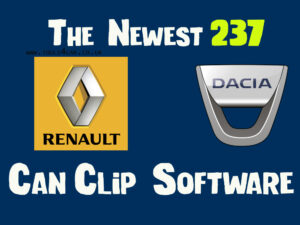 Can Clip V237 software For Renault + Reprog 191