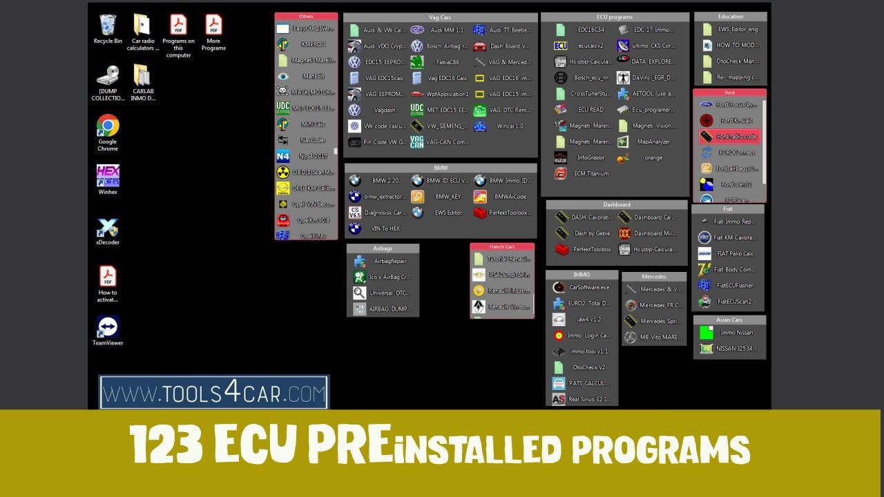Ecu programs preinstalled on VMware
