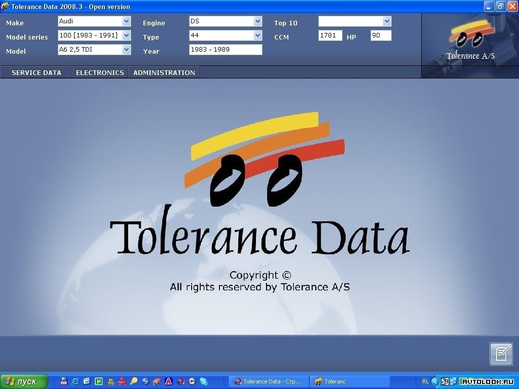 Tolerance Data 1 tools4car.co.uk