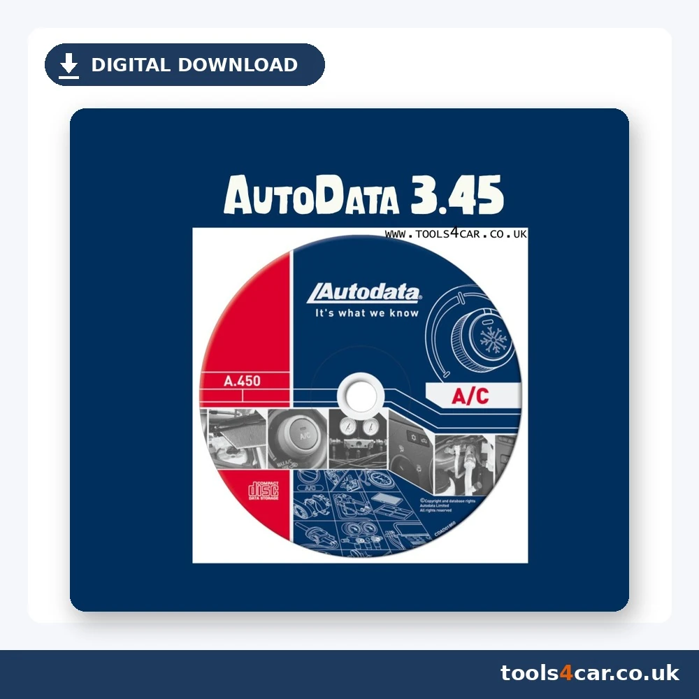 Autodata 3.45 car repair data software preinstalled on VMware – digital download