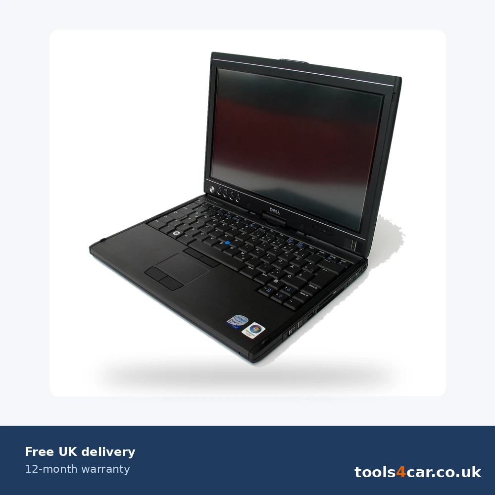 Dell diagnostic laptop with Delphi Autocom 2020.23 single board interface