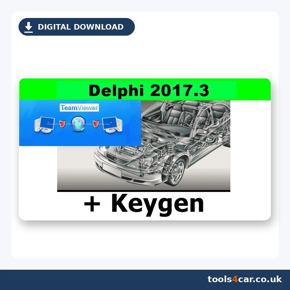 Delphi 2017.3 diagnostic software with TeamViewer remote installation – digital download
