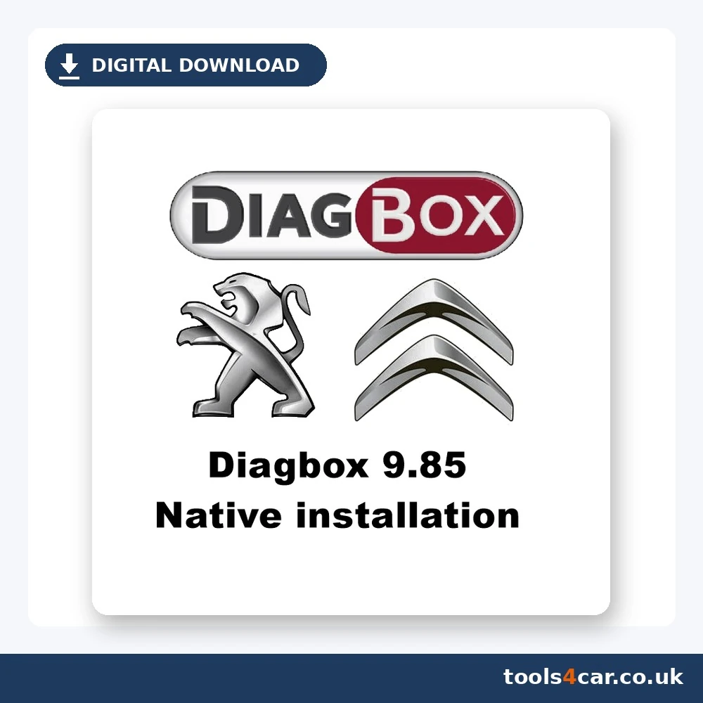Diagbox 9.85 diagnostic software native Windows version – digital download