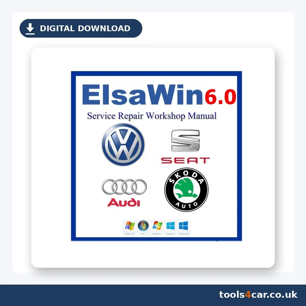 ELSAWIN 6.0 service and repair manual software for Audi Volkswagen Seat Skoda – digital download