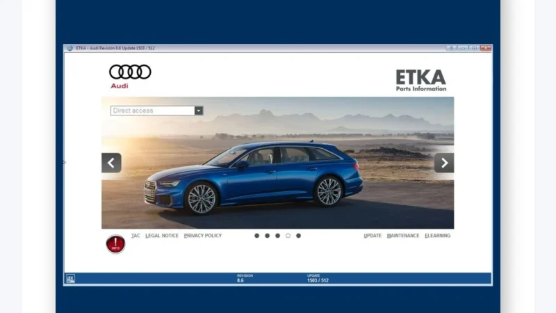 ETKA 8.6 electronic parts catalogue for VAG Group vehicles – digital download