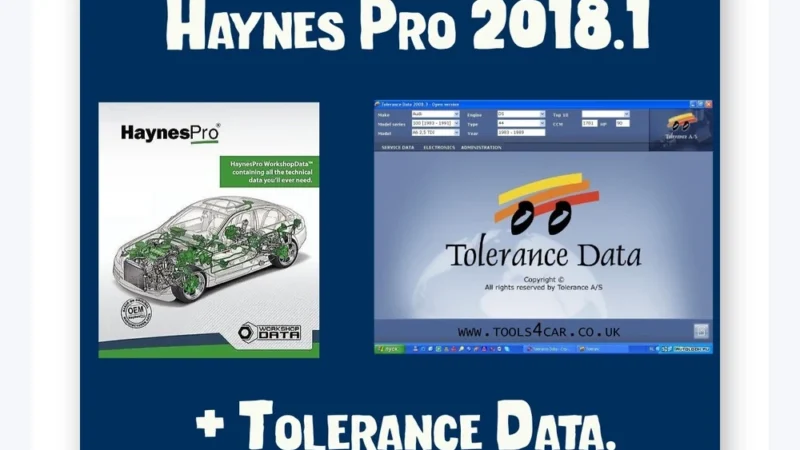Haynes Pro 2018.1 car repair database and spare parts catalogue software – digital download