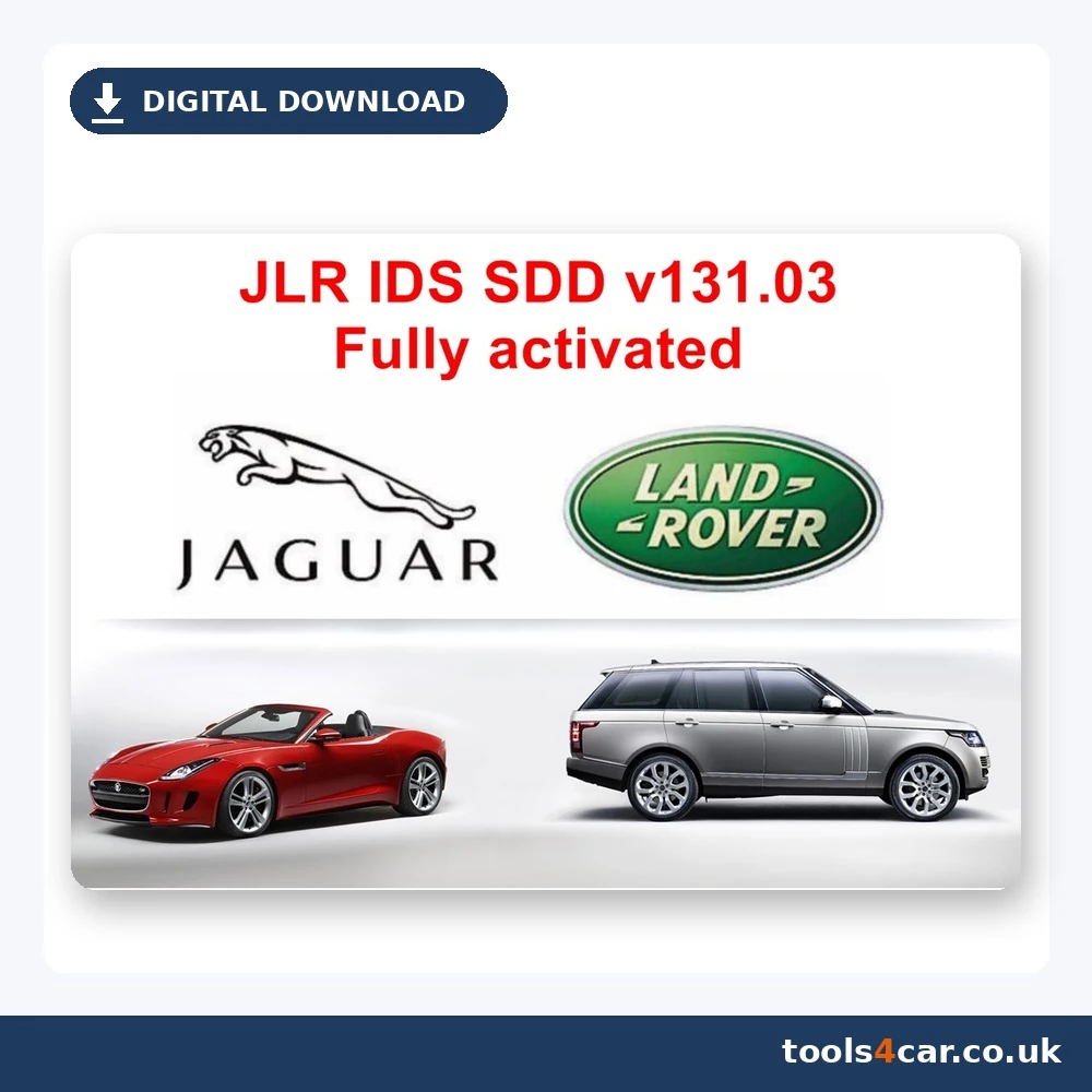 JLR IDS SDD V131.03 diagnostic software for Jaguar and Land Rover – digital download
