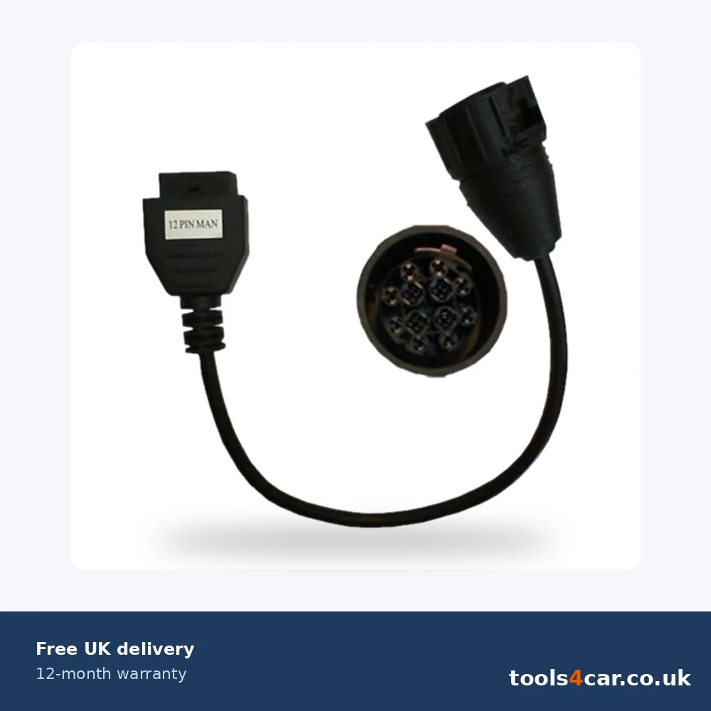 MAN 12-pin to OBD adapter for Delphi and Autocom