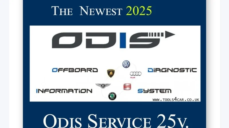 ODIS Service 25 VAG diagnostic software with latest data update – digital download