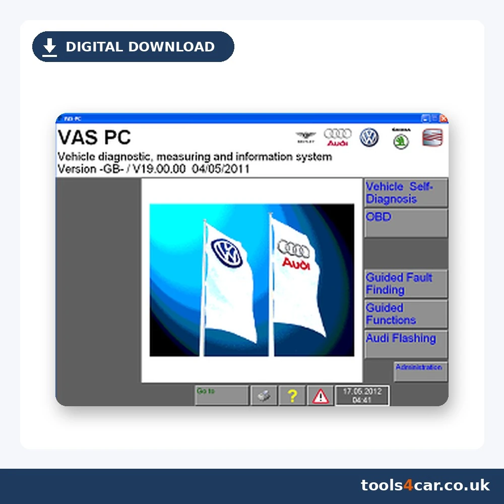 VASPC 19.01.01 dealer diagnostic software for VAS 5054A – digital download